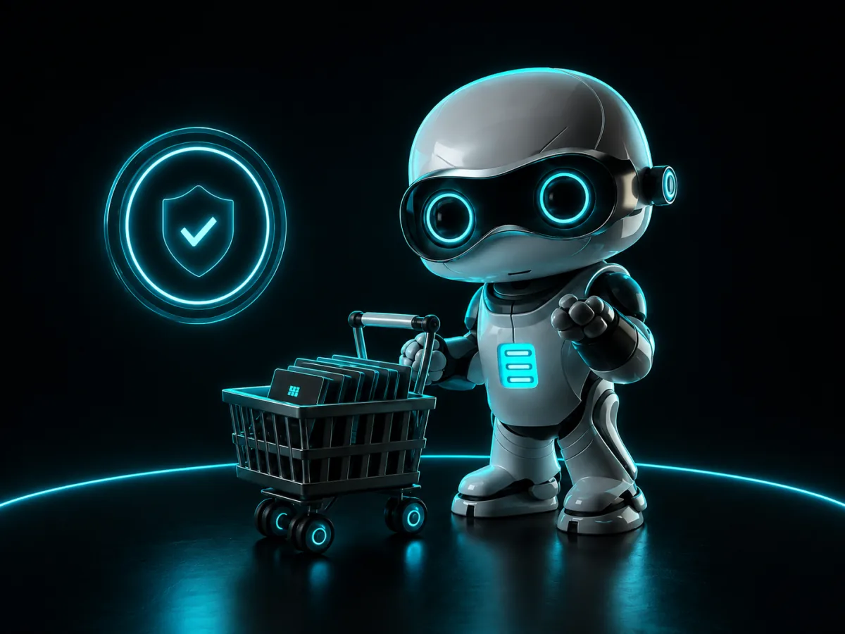 StartX AI robot with a shopping cart of app platforms